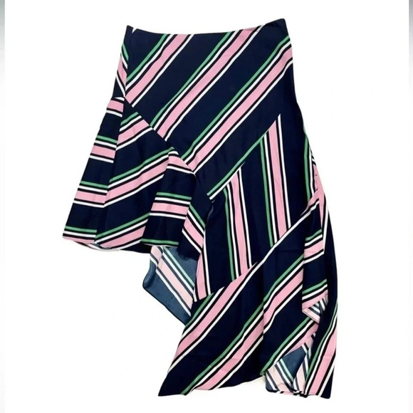 NWT Bar lll Far Side Striped Asymmetrical Skirt - Picture 6 of 6